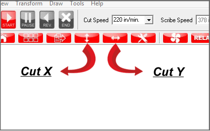 Cut X and Cut Y Waste Removal Feature